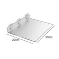 thumbnail image 2 of Juego de 2 estantes flotantes: expanda fácilmente el espacio de la pared - Estante de pared pequeño de acrílico para dormitorio, baño, sala de juegos, sala de estar, oficina, 2 of 5