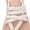 Beige-8023, variant on Women's Casual Flat Slide Sandals Criss Cross Strappy Open Toe Beach Thong Sandals.