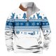 thumbnail image 1 of Sudadera sin capucha para hombre, informal, a la moda, con cuello alto, estampado, con cremallera, jersey de manga larga, blusa de poliéster para hombre, 1 of 3