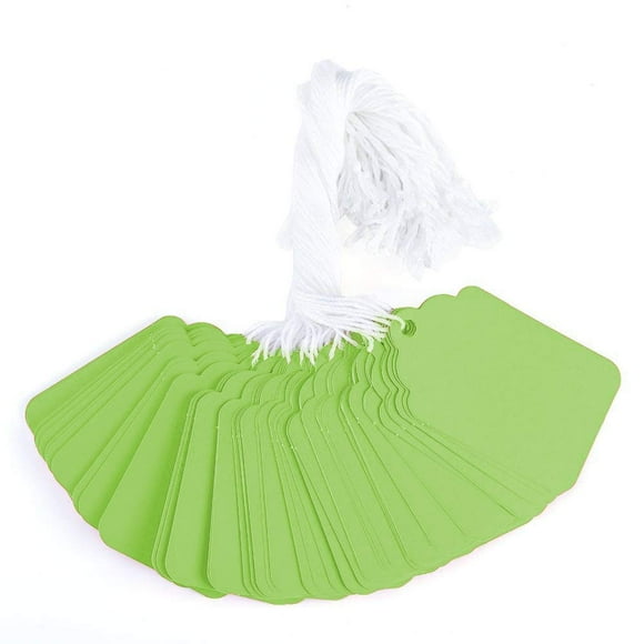 Etiquetas de Precio Brothersbox Verdes 240 piezas con Cuerdas 4 x 7 cm