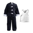 thumbnail image 1 of 3 piezas 1/12 abrigo y pantalones chaleco, ropa de muñeca hecha a mano, disfraz de ropa en miniatura para figuras masculinas de 6 pulgadas vistes Establecimiento de pantalones de piernas anchas, 1 of 8