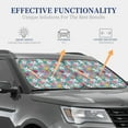 thumbnail image 4 of Windshield Sun Shade, Strawberry Flower B Foldable Car Sun Shade Windshield For Front, 2 Pieces, 4 of 4