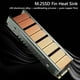 thumbnail image 1 of Disipador De Calor De Refrigeración Disipador térmico de disco duro de estado sólido NVMe/NGFF 2280 M.2 SSD Radiador con almohadillas térmicas, 1 of 8