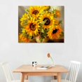 thumbnail image 3 of Nawypu Fall Sunshine Sunflower Bathroom Decor Wall Art Farmhouse Kitchen Paintings for Wall Decorations Countryside Vintage Framed Canvas Artwork Printing Ready to Hang for Living Room Bedroom, 3 of 5