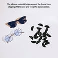 thumbnail image 2 of Worgeous 10 Pairs Silicone Black Crescent Nose Pads for Eyeglasses Anti Skid Comfortable Fit, 2 of 6