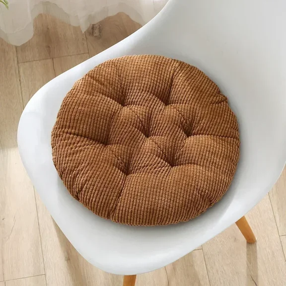 Simple Thickened Corduroy Round Cushion Fat Cushion Tatami Floor Cushion 30cm/40cm/45cm Chair Cushion Cojines Decoratives Chair Mat