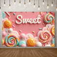 thumbnail image 4 of Yatrandify Colorful Design Sweet Banner Candy Theme Decorative Design for Kids Party Celebration Holiday, 4 of 7