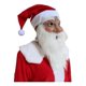 thumbnail image 3 of Papá Noel Máscara De Látex Vestir Juego De Roles Con Sombrero, Navidad Papá Noel Máscara Látex Cubierta Para La Cabeza Navidad Abuelo Barba Blanca Cabello Blanco Viejo, 3 of 5