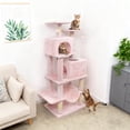 thumbnail image 2 of Gymax 57'' Cat Tree for Indoor Cats w/Dual Condos Hammock Sisal Scratching Posts, 2 of 10