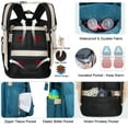 thumbnail image 3 of HAPPYLUOKA Large Diaper Bag with Changing Station & 14 Pockets, Grey, 3 of 5