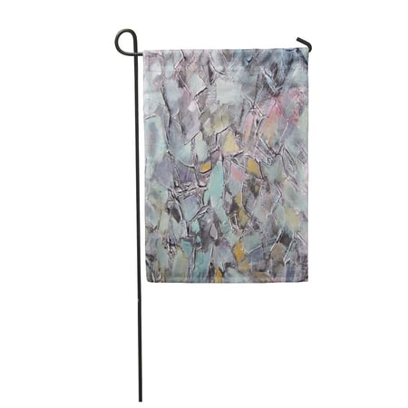SIDONKU Abstract Painting Land with Bird's Eye View from Above The Clouds Brush Stroke U Garden Flag Decorative Flag House Banner 28x40 inch