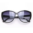 thumbnail image 2 of Dasein Classic Round Sunglasses with Soft Pointy Angles and Side Metallic Accent, 2 of 7