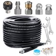 thumbnail image 3 of Kit de boquilla de alcantarillado perfecl para lavadora a Presión 30M NPT 1/4' limpiador de tuberías, 3 of 8