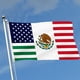 thumbnail image 2 of Bandera de la Amistad México-Estados Unidos Punejapur 91x152 cm Poliéster, 2 of 7