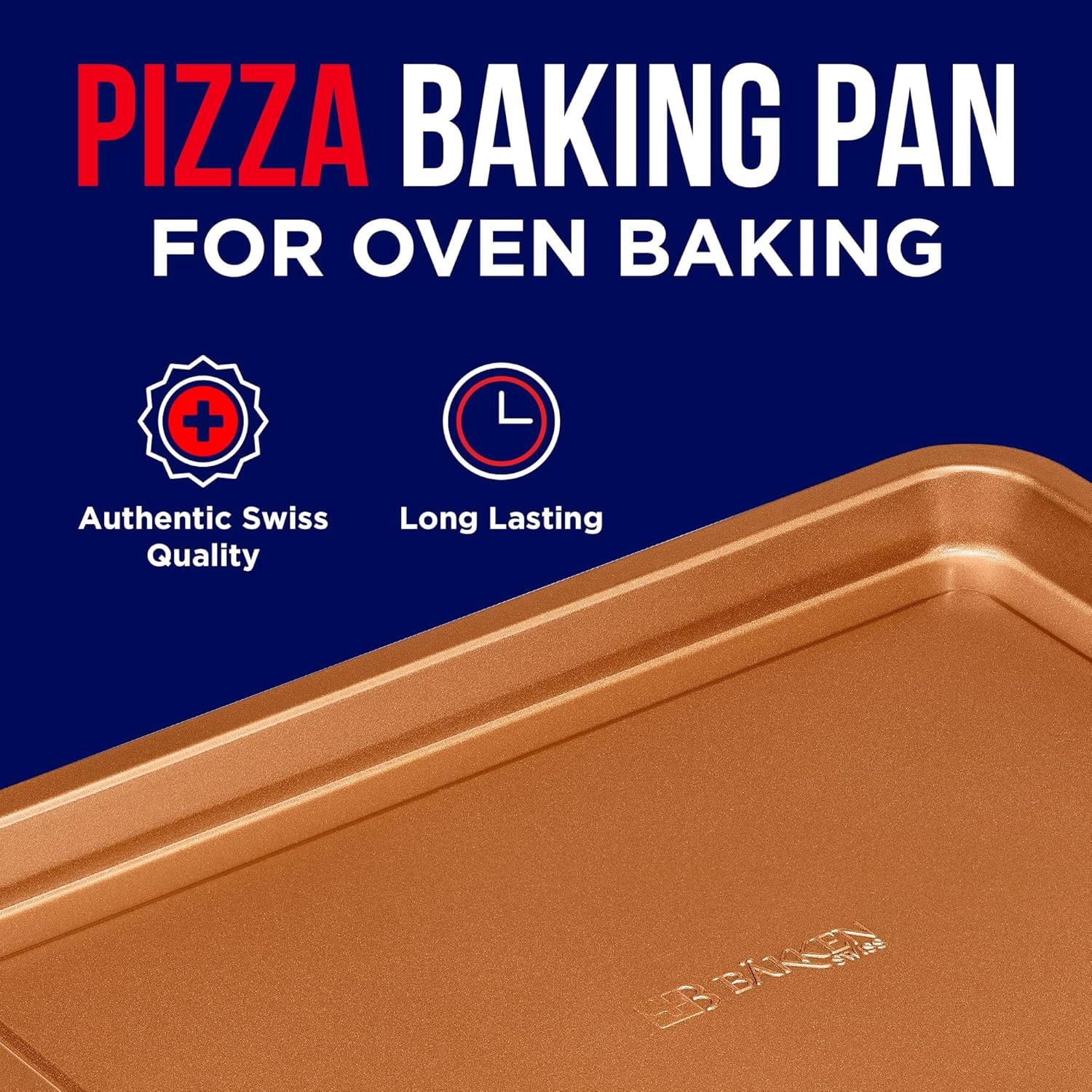 BAKKEN Air Fryer Tray – 2-in-1 Nonstick Crisper Basket with Elevated Mesh for Oven Use, Ceramic Coating, Extra-Large 9.5" x 13", Copper
