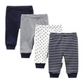 thumbnail image 2 of Kiddiezoom Ensemble de 4 Pantalons en Coton Biologique Bleu Foncé, 2 of 3