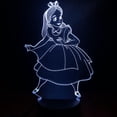 thumbnail image 1 of Lámpara de ilusión LED 3D de Alice Wonderlands con luz nocturna, 1 of 3