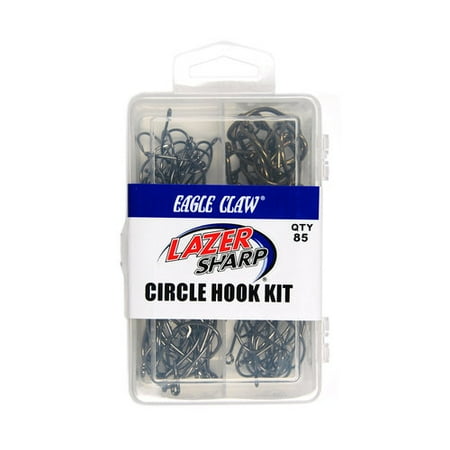 Lazer Sharp Circle Hook Assortment Platinum Black
