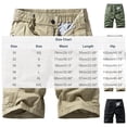 thumbnail image 3 of Men's Cargo Hiking Shorts Elastic Waistband Stretch Work Shorts for Men no Lined with Muti Pockets Size 30-40 Gray, 3 of 9