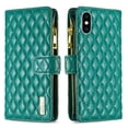 thumbnail image 5 of iPhone XS Max Women Wallet Case, Magnetic Leather Purse Zipper Wallet Folio Flip Credit Card Coin Stand Case with Wristp Hand Strap Lanyard Compatible with iPhone XS Max,
(Green), 5 of 10