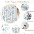 thumbnail image 3 of Nautical Coastal Shower Curtain, Conch Seashell Starfish Bathroom Curtain, Underwater Marine Ocean Theme Shower Curtain Set with 12 Hooks for Bathroom, 72" Wx72 L, 3 of 6