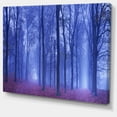 thumbnail image 2 of Two Paths in Foggy Blue Forest - Landscape Canvas Art Print, 2 of 4