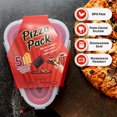 thumbnail image 3 of Pizza Pack - Contenedor de almacenamiento de rebanadas de pizza con 5 bandejas para servir (naranja) Ndcxsfigh Nuevos Originales, 3 of 8