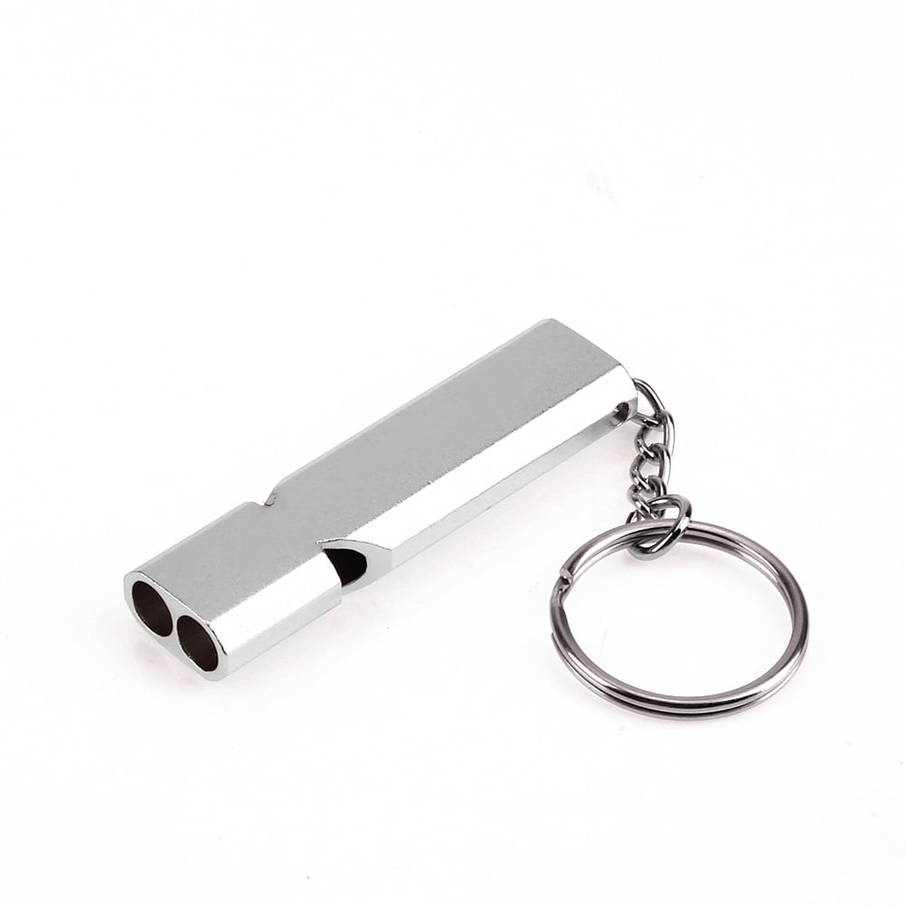 Keychain Outdoor Survival Whistle Double Pipe High Decibel Emergency Whistle CJ 
