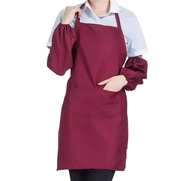 NANDIYNZHI Big Deals Cooking Kitchen Apron With Pocket Check Chef Apron Dress For Women Men Adults For Baking Restaurant Tool Aprons For Women With Pockets C