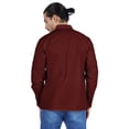 thumbnail image 5 of Atasi Indian Mens Henley Shirt Long Sleeve Casual Mandarin Collar Short Kurta, 5 of 7