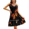 thumbnail image 1 of Monarchs Robe Évasée à Nœud Cœur Design Mode Grande Taille Robe Ample Monarch Nature, 1 of 5