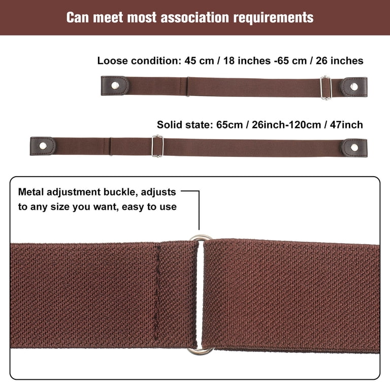 AOWOO No-Buckle Elastic Belt 5-Pack, Invisible Waist Belt photo 2