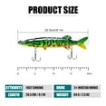 thumbnail image 4 of TRUSCEND Easy Catch SwimMax with BKK Hooks, Magic Noisy Wiggling and Vibrating Actions for More Bites, Lifelike Fishing Lures for  Bass Trout Walleye Crappie, Strongest Dyneema Fiber Jointed Swimbait, 4 of 8