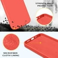 thumbnail image 2 of Compatible with iPhone 13 Pro Case, Liquid Silicone Soft Gel Rubber iPhone 13 Pro Phone Case Slim Fit Cover with Microfiber Lining Protective Phone Cases for iPhone 13 Pro 6.1 inch, Coral Red, 2 of 14