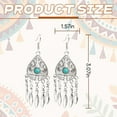 thumbnail image 2 of DESIGNICE Boho Earrings,Fishhook Earrings Earrings for Women,Turquoise Tassel Boho Earrings for Women,Style3, 2 of 7