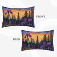 thumbnail image 2 of Xecao Cosmic Irises At Twilight for Decorative Throw Pillow Case for Couch,Sofa or Bed Set,Pillow Cover for Sofa Home Decor Ideal Gift(Pillow core not included)-20"x30", 2 of 6