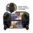 thumbnail image 4 of Balery Travel Stamp Luggage Cover Protector, Scratch And Dirt Resistant, Fits 18-32 Inch Luggage - X-Large, 4 of 9