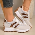 thumbnail image 2 of Dakaela Women's Fashion Sneakers Suede Casual Tennis Shoes Classic Retro Non Slip Walking Shoes with Arch Support Size 6.5, 2 of 8