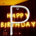 thumbnail image 2 of Neon Light Letter Shape for Wedding Proposal, Party, and Home (P) LED Lamp Decoration, 2 of 8