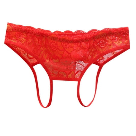 Xiaoxatg Sexy Panties for Women Japanese Style Sexy Lingerie Underwear With Low Waist And Full Open Range Tempting Hollowed Out PP Lace Thong Lace Underwear