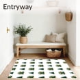 thumbnail image 3 of ODIKA 3'x5' Machine Washable Non-Slip Area Rug, Festive Pine Tree Bath with Holiday Bell Accents High Traffic Rug, Green, 652028, 3 of 7