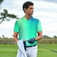thumbnail image 3 of Fotbe blue green colors Camiseta Polo de Golf para Hombre con Estampado – Camisa Deportiva Transpirable con Cuello Abotonado-Large, 3 of 6