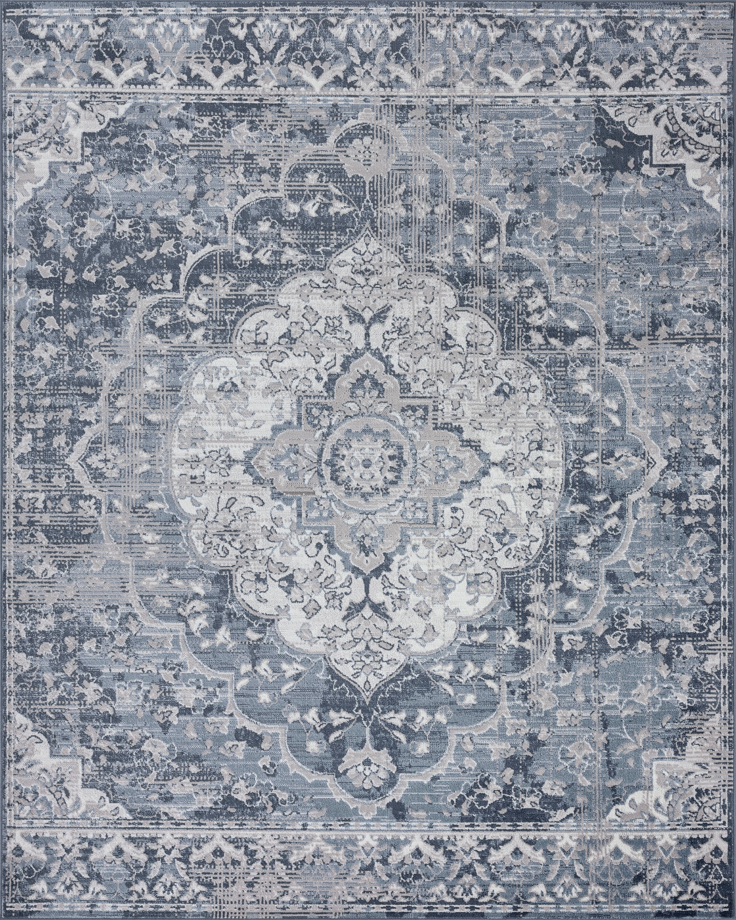 9x12 Modern Blue Large Area Rugs for Living Room | Bedroom Rug | Dining Room Rug | Indoor Entry or Entryway Rug | Kitchen Rug | Alfombras para Salas 8'9'' x 12'2''