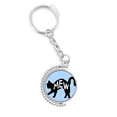 thumbnail image 1 of y cat meow rotatable keyholder disc accessories chain clip, 1 of 3