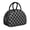 Gray and Black, variant on Pink and White Checkered Pattern Insulated Lunch Bag,Leakproof Large Capacity Lunch Box for Work,Picnic or Travel,11.4 X 6.7 X 8.3 Inches