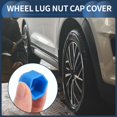 thumbnail image 3 of Unique Bargains 20pcs Plastic 19mm Outer Wheel Lug Nut Bolt Blue, 3 of 7