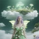 thumbnail image 5 of Disfraz de Halloween de alas de avispa verde, 5 of 6
