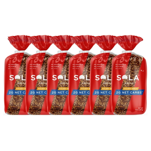 Sola Golden Wheat Bread Low Carb, Low Calorie, Reduced Sugar, 5g