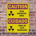 thumbnail image 4 of (2 Pack) High Radiation Area Bilingual OSHA Caution Radiation Sign 7 Inch X 10 Inch Indoor / Outdoor Rust-Free Aluminum Metal Signs for Workplace, Workshop, and Construction Site, Made, 4 of 8