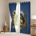 thumbnail image 3 of Manfei Bass Fish Blackout Curtains Set of 2 (38x54 Each),Fishing Hunting Curtains and Drapes,Lodge Cabin Living Room Curtains,Rustic Bedroom Decoration, 3 of 6